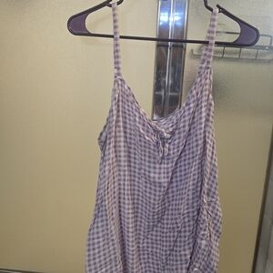 Torrid Lavender Checkered Tank Top